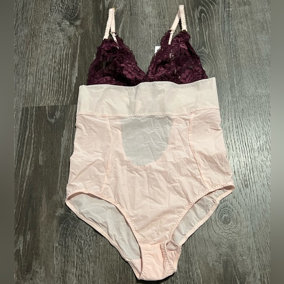 Stella McCartney Tops - Stella McCartney**Pink/ Burgundy Lace Bodysuit**XS $229